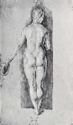 Albrecht Durer Nude Seen From Behind oil